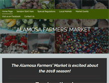 Tablet Screenshot of alamosafarmersmarket.org